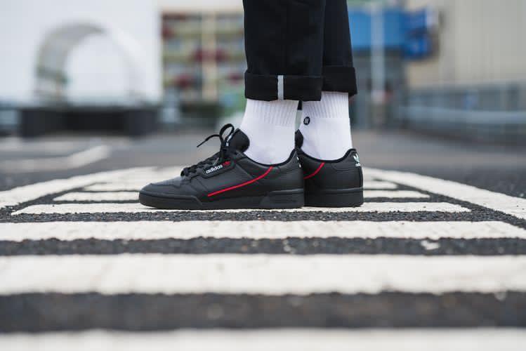 Black Continental 80 Shoes From Adidas