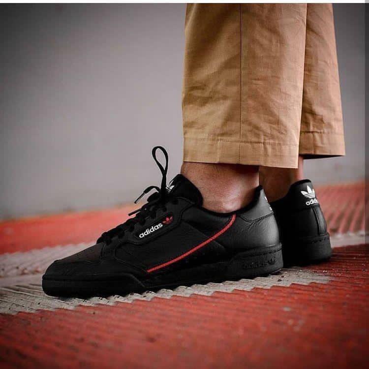 Black Continental 80 Shoes From Adidas