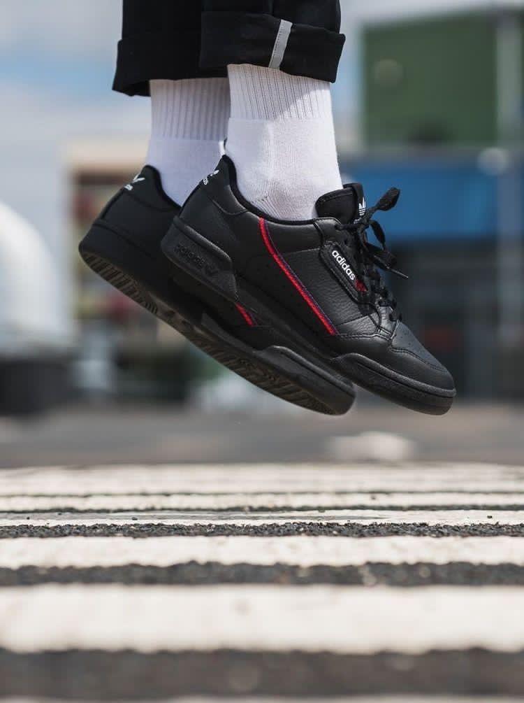 Black Continental 80 Shoes From Adidas