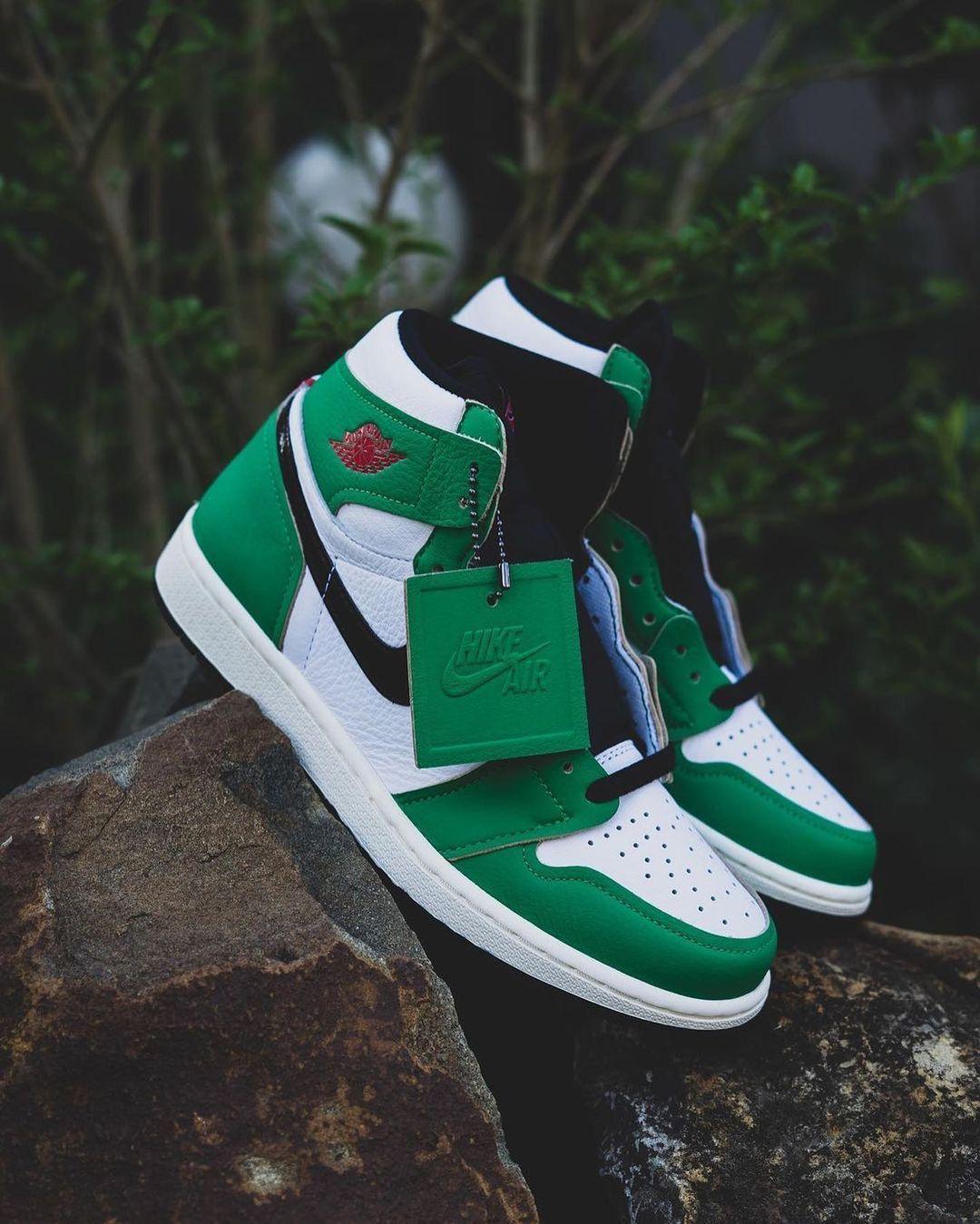 Retro 1 Lucky Green Sneakers For Boys