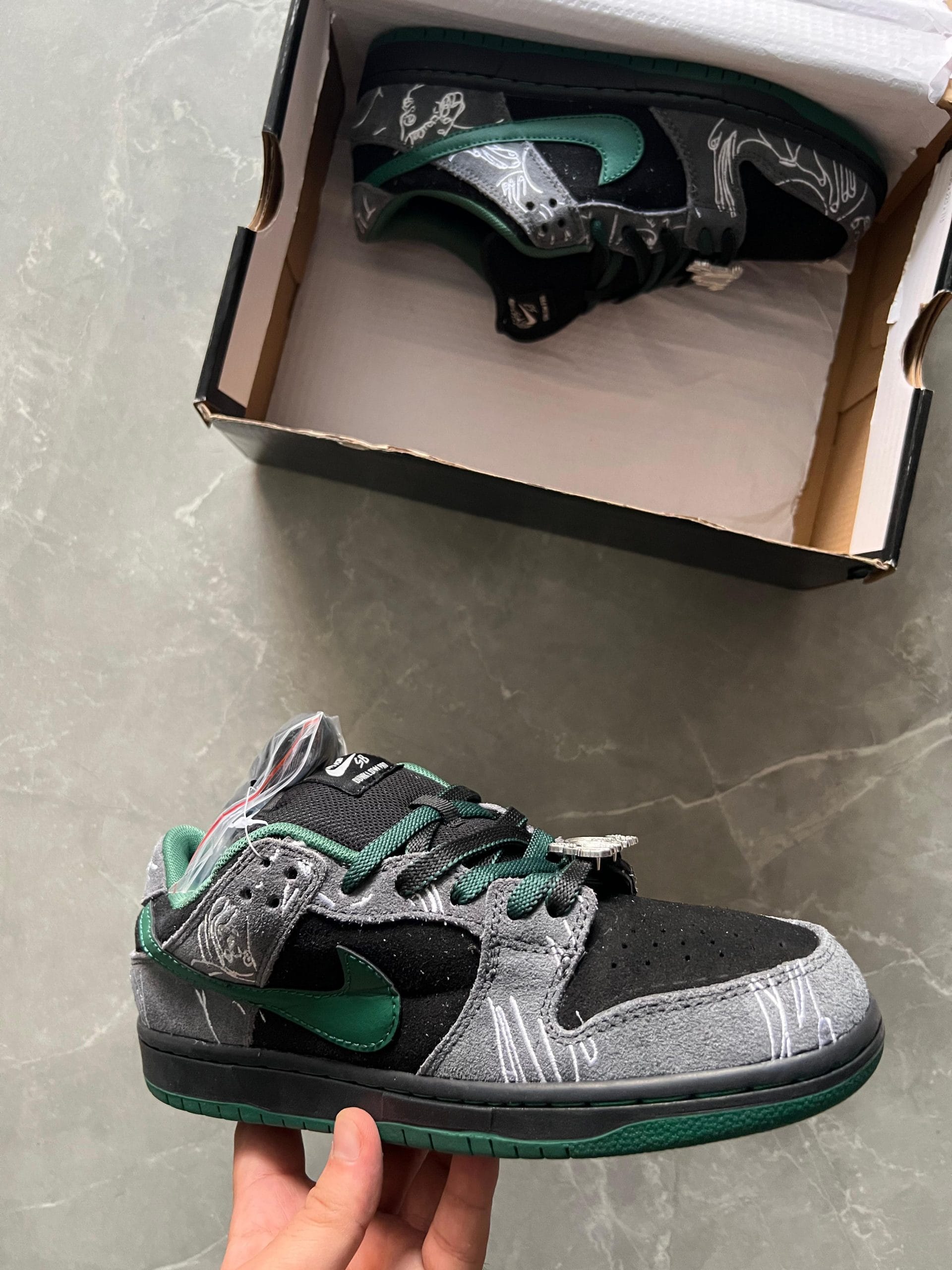 SB Dunk Skateboard Full Leather Sneakers